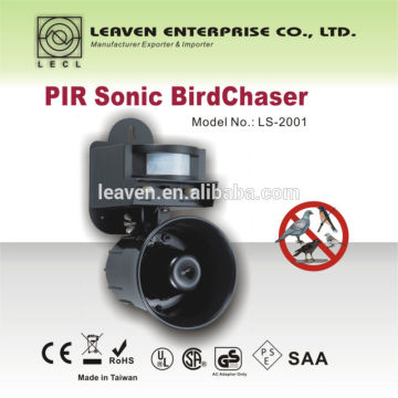 Sonic PIR Bird chaser LS-2001 repelir pombo melro